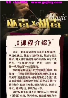 【重磅丽华最新巫毒·胡毒双体系系统课】视频加课件💰6