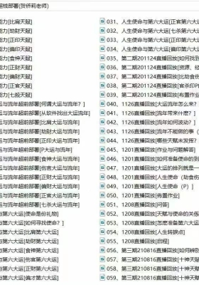 贺侨莉老师《八字应用篇～ 超前部署》教学视频138集💰5