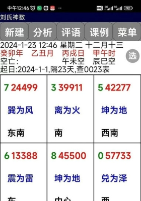 最新版刘氏神数(数字奇门)排盘软件，带搜局排盘功能💰10