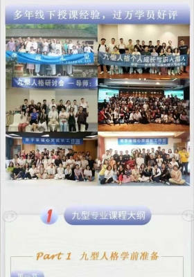 九型人格网络系列课程【17堂视频课+5堂音频课】💰5