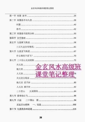 《金玄风水高级班课堂笔记》珍藏版上下两册￥5