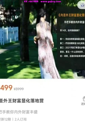 【财富‬课程】心‬泉新课内‬圣外王财富显化落地营音频课💰5