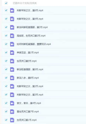 张老师盲派祖传秘诀，准确率高，最系统的盲派八字基础+高级+案例班 视频合集💰5