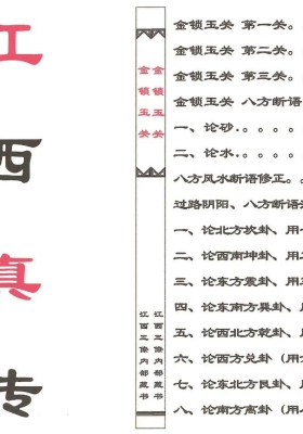 江西真传《金锁玉关》高清排印版💰5