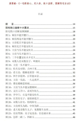 酒景献一宅断核心、定六亲、铁口直断、图解阳宅吉凶高清版￥5