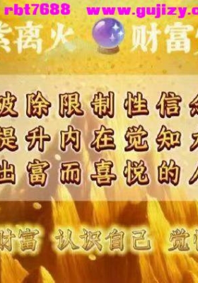 九紫离火财富觉醒课程：活出富而喜悦的人生是18集视频课💰5