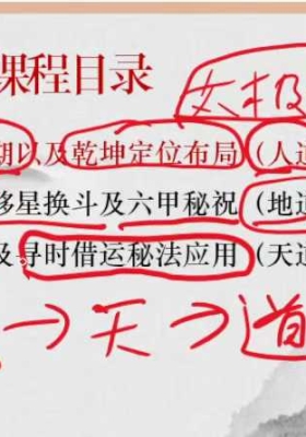 易正老师精讲奇门帝王之学线下3天直播视频课💰5