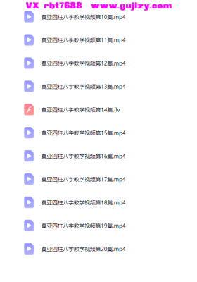 莫亚《四柱预测真途》视频解说20讲💰5