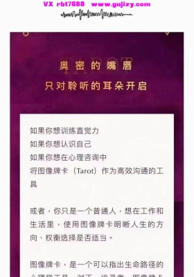 【塔罗】朱衍舞老师 图像牌卡解读实操课💰5