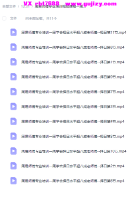 周易师傅专业培训视频课程一周学会择日水平超八成老师傅11集视频💰5