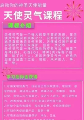 【天使灵气】雪佳天使灵气课程6集视频课💰5
