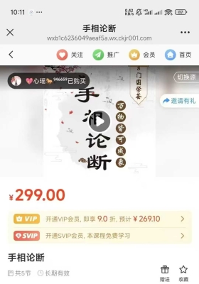 周心辰手相论断5集￥5