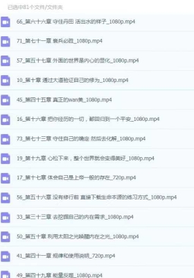 慧悦详解道德经～银河子 81集视频￥5