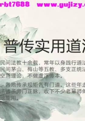 易法玄老师 普传实用道法 仅法本💰5