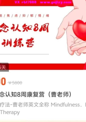 正念认知训练营-曹老师音频和视频合集💰5