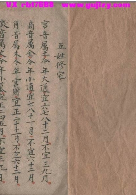 《五音八穴葬法五姓修宅》💰5