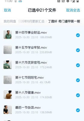 丁晟轩奇门遁甲第一期21集视频课💰5