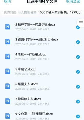 吴奕清500＋人名案例打包￥5