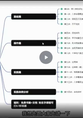 九天玄女老师八字命理基础教学 18集视频课 ￥5