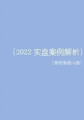 《紫梧紫微斗数 2022实盘案例解析》💰5
