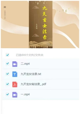 九天玄女秘法录【全套】九灵鸣  视频+文档￥5