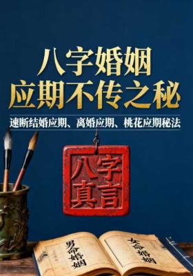《八字婚姻应期不传之秘》速断结婚应期、离婚应期桃花应期💰5