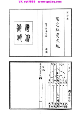 《阳宅珠宝火坑》（清・胡春台授）💰5