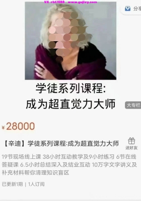 『超直觉大师课程』辛迪学徒系列26集视频💰5