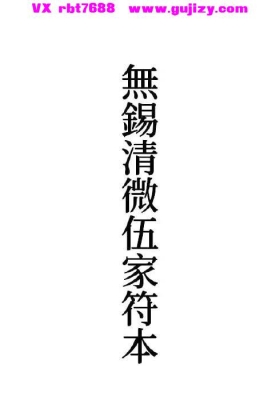 《无锡清微伍家符本符形37道》💰5