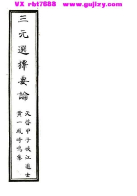《三元选择要论》💰5