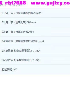 知易而行 梁兴杨 道家修炼之内观冥想与打坐6集带课件💰5