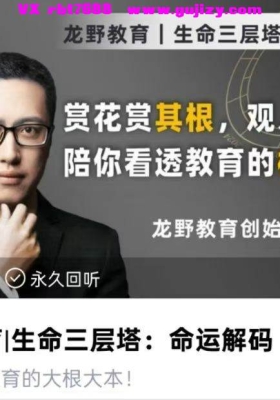龙野教育｜生命三层塔 · 命运解码——学校不教，却影响孩子一辈子的底层能力课💰5