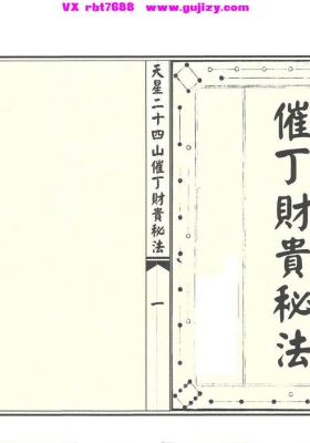 《天星二十四山催丁贵财法》💰5