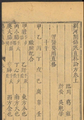 《刘河间伤寒医鉴》马宗素吴勉学刋💰5