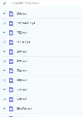 面相学基础入门18集视频课程💰5