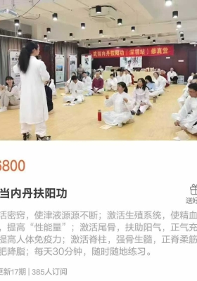 【道家养生功】武当内丹扶阳功 全17节课（视频+录音）💰5