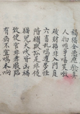 梅山法本《先天百丹应验歌》刘复旦抄本5