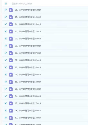 韦杰耀《盲派八字命理用神岁运》18集视频课💰5