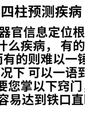德正 真传八字测疾病核心秘籍💰5