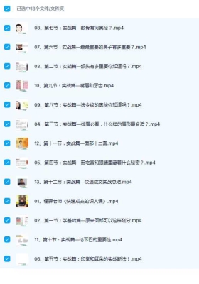 程驿老师《快速成交的面相识人课》13集视频💰5