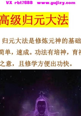 高级归元大法 元神修炼法💰5