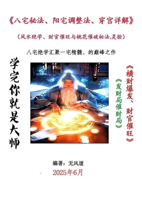无风道《八宅秘法、阳宅调整法、穿宫详解》财官催旺与桃花催破秘法💰5