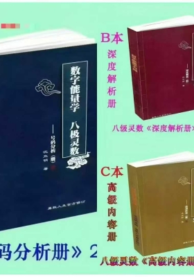 《数字能量学·八极灵数》3册，高级内容册+号码分析册+深度解析册￥5