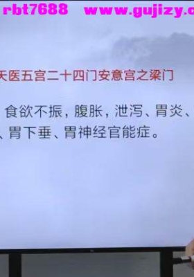 天医高老师《五宫二十四门》视频26集💰8