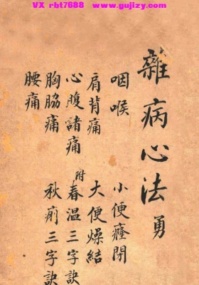 《杂病心法》💰5
