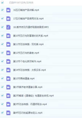 崇沛老师《五行养生道家智慧与身心平衡之道》18集视频课💰5