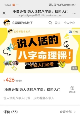 玄叨叨的蚊子[小白必看]说人话的八字课13集￥5
