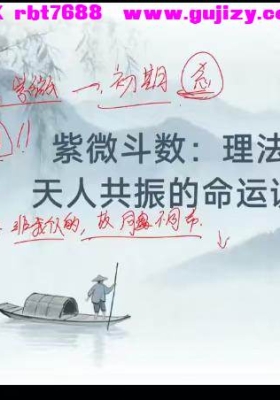 【重磅紫微】尤可唯现代紫微理法篇12集视频课💰5